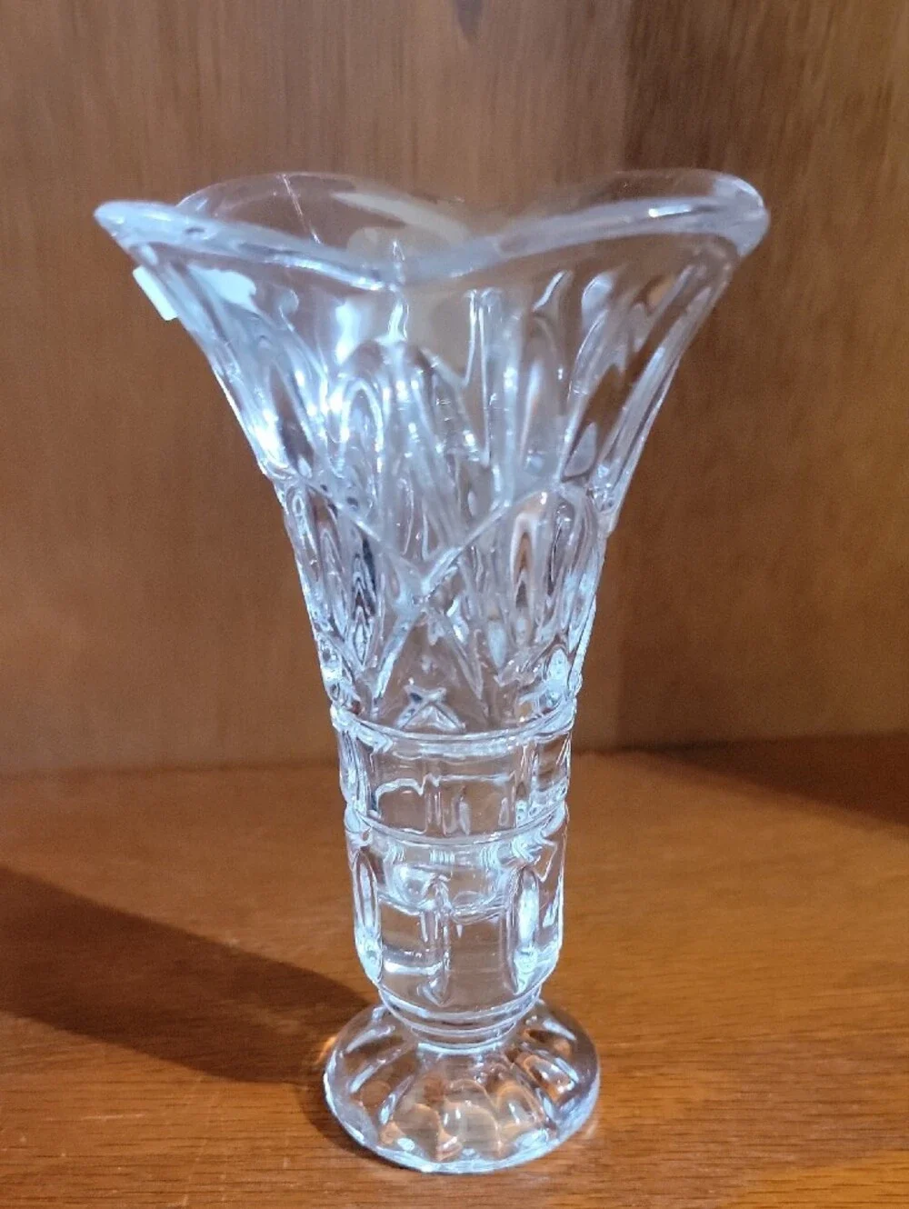 Godinger  Shannon Clear Crystal Fluted Vase